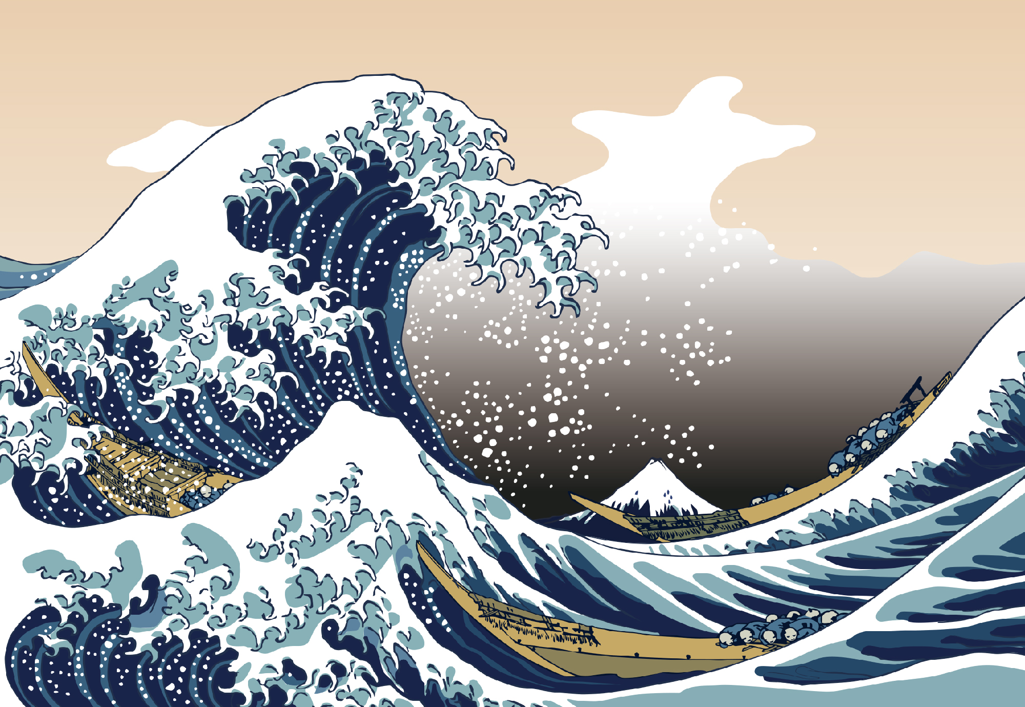 神奈川沖浪裏